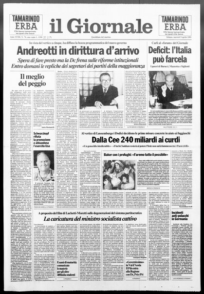 Il giornale : quotidiano del mattino